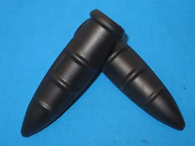 Vintage Retro Style Bicycle Black Bullet Handle Grips Fits 7/8  Handlebar - New • $5.50