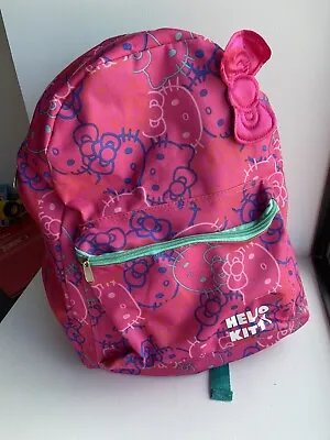 Hello Kitty Pink Backpack Santio Showbags.com.au School Bag • $25
