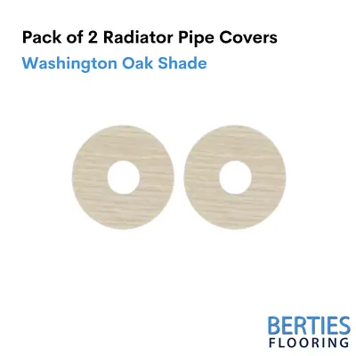 Radiator Pipe Covers Self-Stick Rose Laminate Covers Pack Of 2 Washington Oak • £9.95