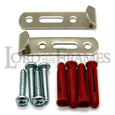 £44.99 • Buy HEAVY DUTY J WALL HOOKS Large Picture Frame Mirror Hanging Hangers + Fittings