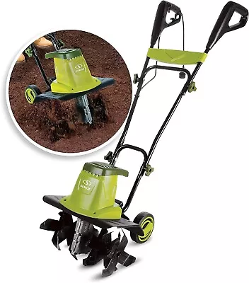 Sun Joe TJ603E 16-Inch 12-Amp Electric Tiller And Cultivator Green • $99.99