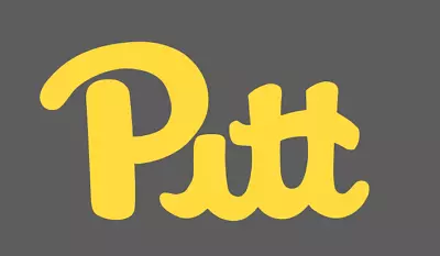 Pitt Sticker Decal University Of Pittsburgh NCAA - Die Cut Yellow Vinyl  • $7