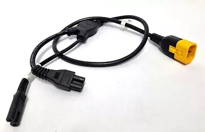 Volex Duo-Cord 10A Power Cable Lead Y-Splitter IEC C14 To IEC C5 & IEC C7 Output • £8.95