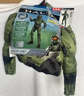 Halo Infinite Master Chief Muscle Jumpsuit Halloween Costume Child Small (4-6) • $15.19