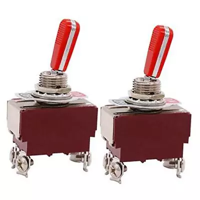 /2Pcs Heavy Duty Rocker Toggle Switch 16A 250V DPST 2 Position 4 4 Pin ON/OFF • $24.53