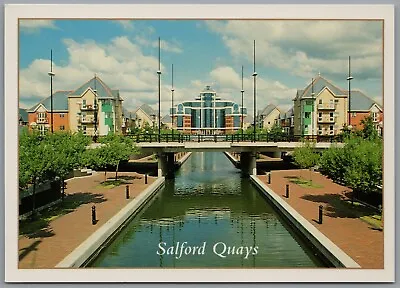 Salford Quays Salford Greater Manchester England Postcard • £5