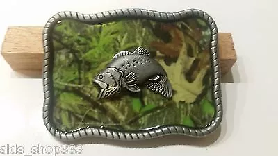 CAMO FISH FISHING Camouflage BELT BUCKLES Metal Western Fishing Bass * US SELLER • $15