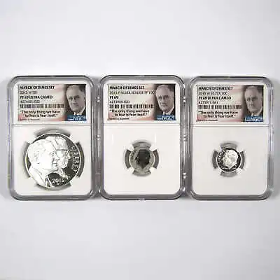 March Of Dimes Special Silver Set 2015 PF 69 DCAM NGC SKU:CPC3634 • $324.99