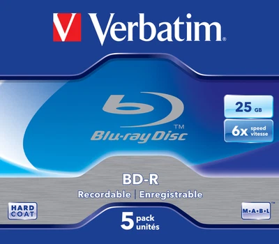£15.96 • Buy Verbatim 43715 Blank Blu-Ray Disc BD-R 25 GB 5 Pc(s)