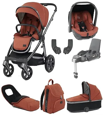 Babystyle Oyster 3 Ember With Carrycot Footmuff Bag Car Seat Base And Raincover • £795