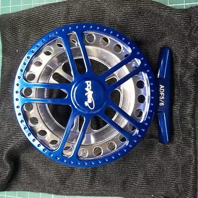 POKEE Fishing Fly Mooching Reels Smooth Full Metal Aluminum 200YDS Blue • $67