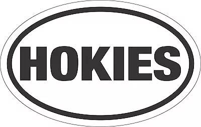 Virginia Tech Hokies Oval Decal Sticker Vinyl Car Window Bumper Co129 • $4.25