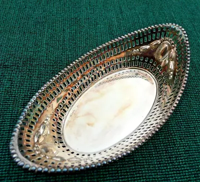 Hallmarked Sheffield Sterling Silver 1902 James Dixon & Sons Bon Bon Dish No: 2 • £95