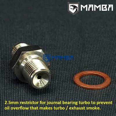 Turbo Oil Feed Adapter Fitting 4AN To M12x1.25 4G93T Lancer GSR TD04L 2.5mm • $21.30