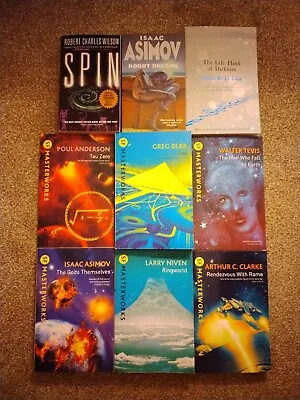 SF Masterworks Lot- Nine As New Books  Niven Le Guin Etc Lots Of Gems Free P&P • £25.99