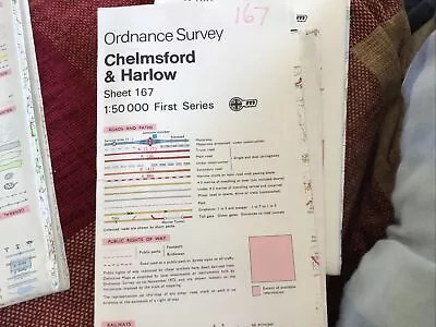 Chelmsford And Harlow Ordnance Survey Map • £0.50