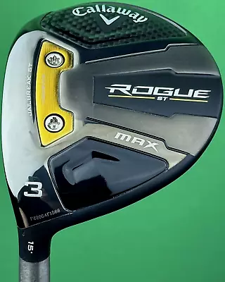 Callaway Rogue ST MAX Fairway 3-Wood 16.5* LEFT Hand Regular Tensei AV Blue LH • $222.69