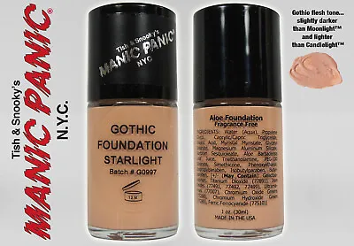 MANIC PANIC Naturals DREAMTONE Vegan Starlight Gothic Goth Foundation NEW • $11.51