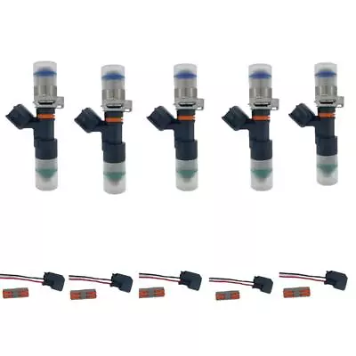 5Pcs 700cc 66lb Fuel Injector For Bosch EV14 Volvo L5 Turbo White Block 93-08 US • $48.29