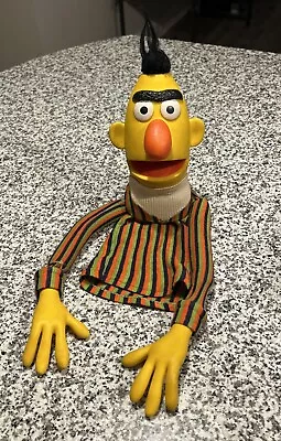Vintage 1970s Sesame Street Burt Hand Puppet - 18  - Plastic Minor Tears Shirt • $22.99