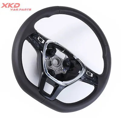 Light Brown Multifunction Steering Wheel With Cruise For VW Jetta MK6 Tiguan • $299.99