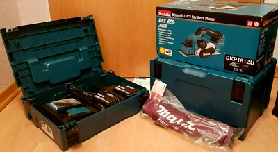 £491.12 • Buy Makita DKP181Z 18v Brushless Plane Suitcase Staubeutel Charger Akku 5,0 Set New