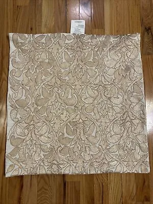 Beautiful Z Gallerie Euro Size Pillow Cover Ivory Embroidered 100% Cotton • $18