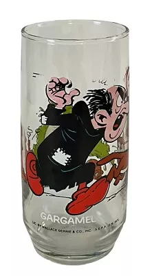 Vintage Smurfs Collectable Drinking Glass Gargamel Azrael Peyo 1982 Tumbler • $10.99