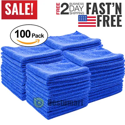 Lot Microfiber Cleaning Cloth Towel Rag Car Polishing No Scratch Auto Detailing • $49.99