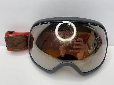 Von Zipper Fish Bowl Ski Snowboard Goggles Red And Black. Leather VZ Logo • $37.49