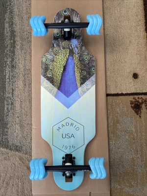 $105 • Buy Madrid Girl Drop Through Skateboard Micro 30” X 9” Z Flex Trucks Shark Wheels