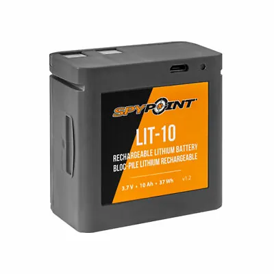 $62.91 • Buy Spypoint Lithium Battery Pack/Charger- Fits Micros/Force 20 Cams, Black (Lit-10)