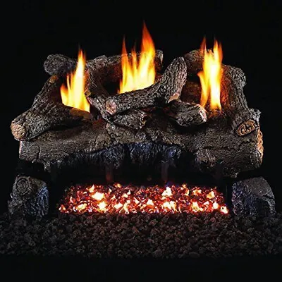 RH Peterson Real Fyre 24-inch Evening Fyre Log Set W/Vent-free Electronic NG/LP • $2082