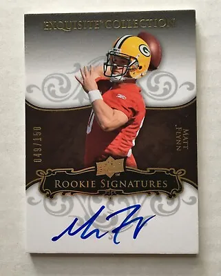 2008-09 MATT FLYNN UD Exquisite Collection Auto # 49/150 GB PACKERS RC Autograph • $18.95