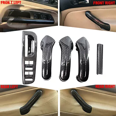 Interior Door Grab Handle Cover Carbon Fiber Set For VW Jetta Golf MK4 1999-2004 • $35.99