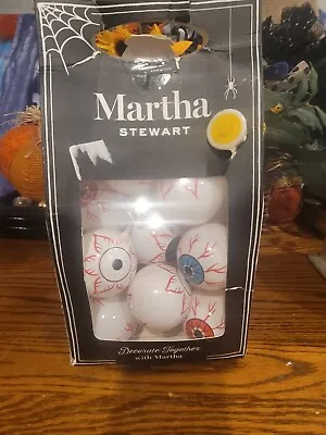 Martha Stewart 6 Foot Halloween Eye Ball Blow Mold String Lights New In Box • $6