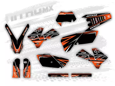 NitroMX Graphic Kit For KTM EXC EXC-F 125 250 300 450 525 2005 2006 2007 Enduro • $159.90