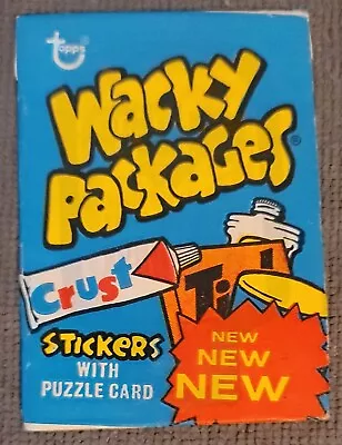 1974 Topps Wacky Packages 7th Series Wax Pack Blue Gumless • $22.51