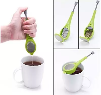 $5.99 • Buy Tea Infuser Diffuser Loose Tea Leaf Strainer Herbal Spice Silicone Filter