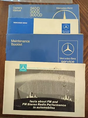 Mercedes-Benz OEM W123 240D 300D 300CD Complete Owners Manual Glove Box Booklets • $29.99