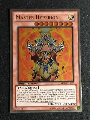 Pokémon Master Hyperion GLD5-EN027 Limited Edition Gold Rare NM • $3