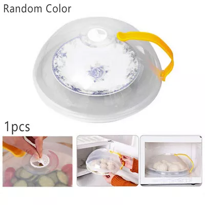 Home Microwave Food Plate Dish Cover Kitchen Cooking Transparent Anti-splash Cap • $9.75