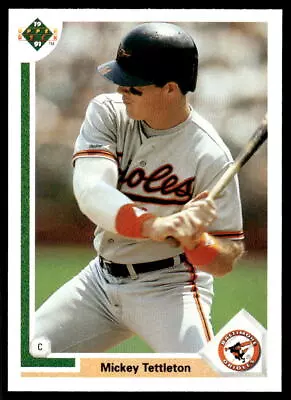 1991 Upper Deck 296 Mickey Tettleton Baltimore Orioles Baseball Card • $1.49