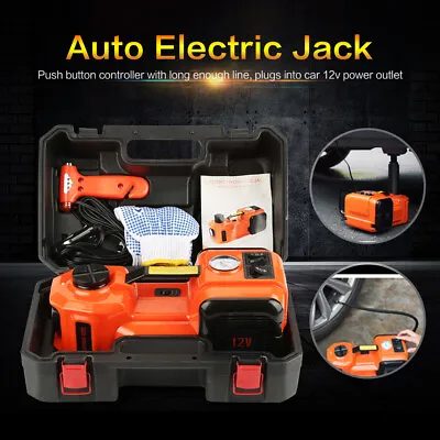 5 Ton Car Jack Lift 12V 5T Electric Hydraulic Floor Jack LED Air Pump Repair Kit • $94.04