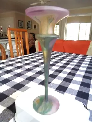 Vtg. ART GLASS VASE  Art Nuveau. 8 1/4   • $18