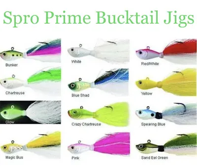Spro Prime Bucktail Jigs - Choose Size / Color • $4.99