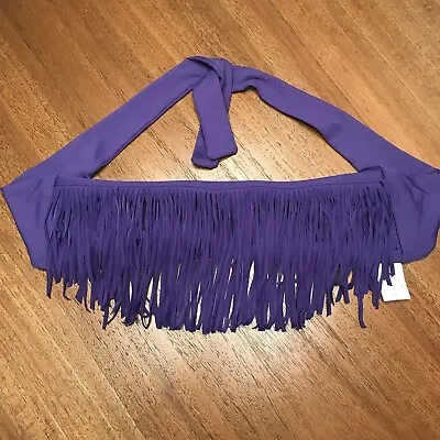 L*Space Purple Fringe Bikini Top Size Medium • $27