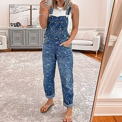 Women Fashion Casual Playsuits Jumpsuit Denim Daily High Sexy Rompers For Women • $49.62
