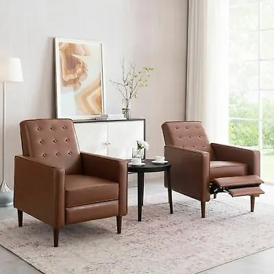 Mason Mid-Century Modern Button Tufted Recliners (Set Of 2) • $421.79