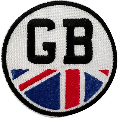 £2.79 • Buy GB Patch Iron Sew On Clothing Great Britain UK Union Jack Flag Embroidered Badge